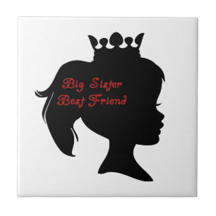 Carreau En Céramique Princesse Big Soeur Meilleur Ami