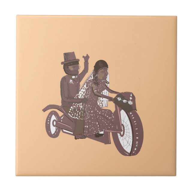 Carreau En Céramique Produits Mariage de moto (Devant)