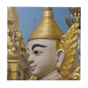 Carreau En Céramique Profil de statue de Bouddha
