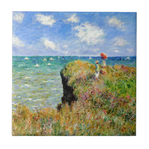 Carreau En Céramique Promenade de Claude Monet Clifftop