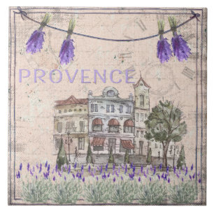 Carreau En Céramique Provence France Lavender Flower Summer Love