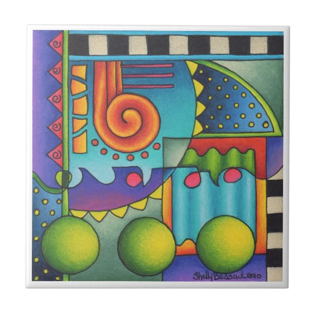 Carreau En Céramique Psychedeco (Devant)