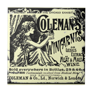 Carreau En Céramique Publicité tonique vintage Wincarnis