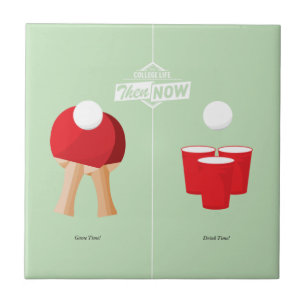 Carreau En Céramique Puis et maintenant : Ping-pong