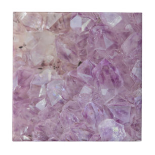 Carreau En Céramique Quartz en cristal violet en pastel