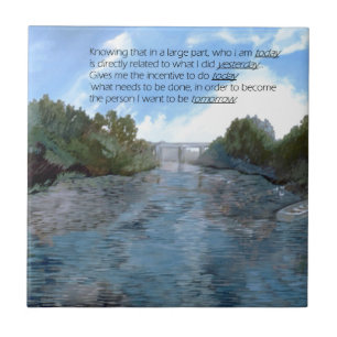 Carreau En Céramique Qui je suis aujourd'hui Inspirant