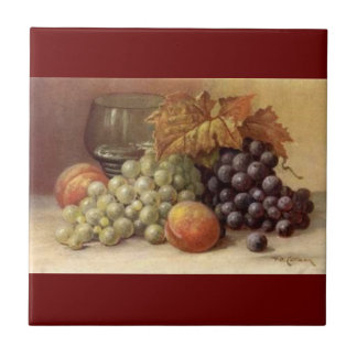 Carreau En Céramique Raisin ou tuile ou trépied de vin