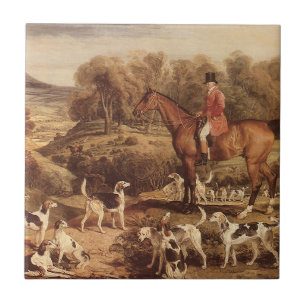 Carreau En Céramique Ralph Lambton et ses Hounds par James Ward