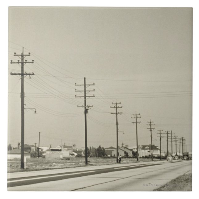 Carreau En Céramique Rangée de l'électricité Polonais (Devant)