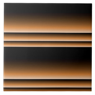 Carreau En Céramique Rayures en bronze métalliques d'Ombre de brun d'en