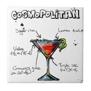 Carreau En Céramique Recette cosmopolite de cocktail