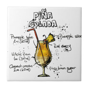 Carreau En Céramique Recette Pina Colada de cocktail