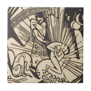 Carreau En Céramique Réconciliation Versoehnung de Franz Marc