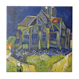 Carreau En Céramique Reproduction artistique Van Gogh, L'église d'Auver