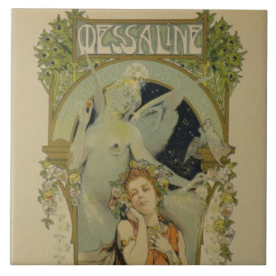 Carreau En Céramique Reproduction d'une publicité par affichage l'opéra