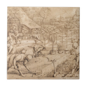 Carreau En Céramique Ressort par Pieter Bruegel l'aîné