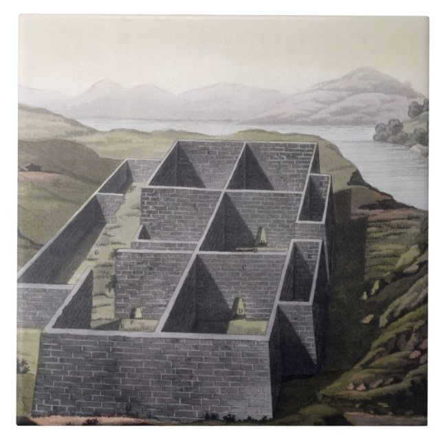 Carreau En Céramique Restes d'un palais d'Inca chez Callo, Pérou, de (Devant)