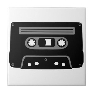 Carreau En Céramique Rétro cassette de musique