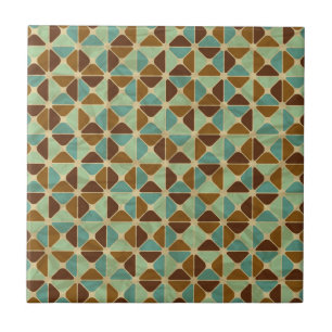 Carreau En Céramique Rétro motif géométrique