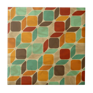 Carreau En Céramique Rétro motif géométrique 4