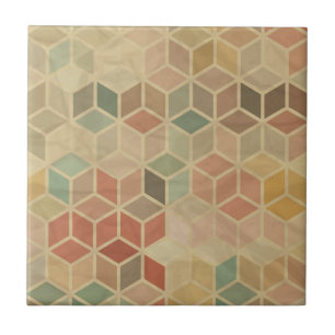 Carreau En Céramique Rétro motif géométrique 5