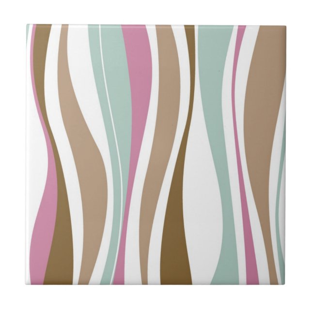 Carreau En Céramique Rétros rayures (Devant)