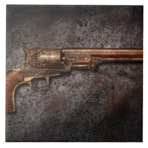 Carreau En Céramique Revolver - Modèle 1851 - Calibre 36