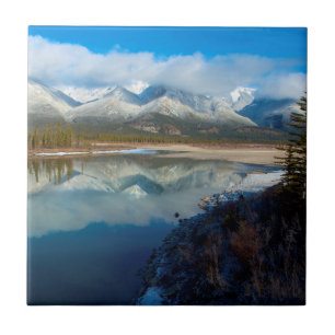 Carreau En Céramique Rivière Athabasca, Parc national Jasper, Alberta