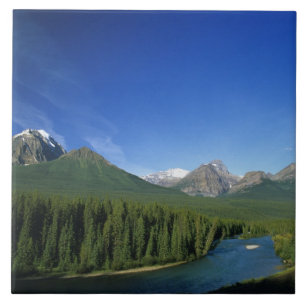 Carreau En Céramique Rivière Bow près du parc national Banff en Alberta