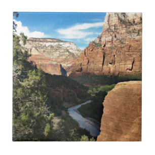 Carreau En Céramique Rivière Vierge dans le canyon de Sion