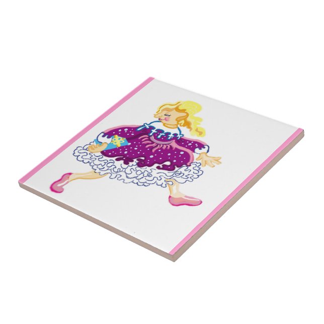 Carreau En Céramique Robe de fête (Côté)