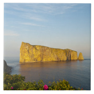 Carreau En Céramique Rocher Perce (Perce Rock), Québec, Canada.
