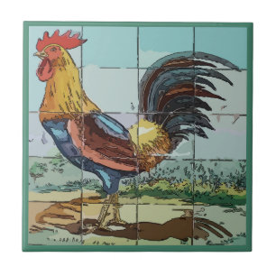 Carreau En Céramique Rooster Carrelage murale