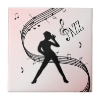 Carreau en céramique rose de danse jazz