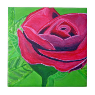 Carreau En Céramique Rose rouge