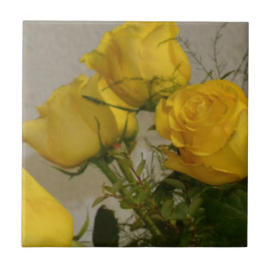 Carreau En Céramique Roses jaunes