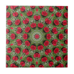 Carreau En Céramique Roses rouges