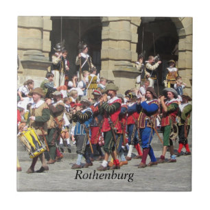 Carreau En Céramique Rothenburg, Allemagne