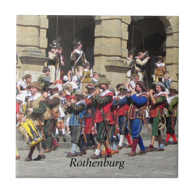 Carreau En Céramique Rothenburg, Allemagne (Devant)
