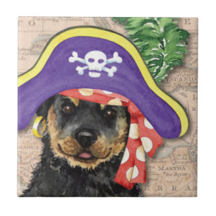 Carreau En Céramique Rottweiler Pirate
