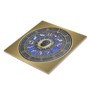 Carreau En Céramique Roue bleu Zodiac