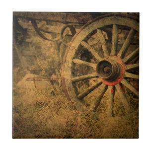 Carreau En Céramique Roue d'escadre rustique primitive