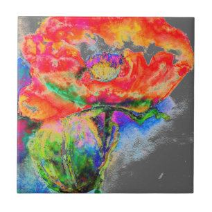 Carreau En Céramique Rouge-gris