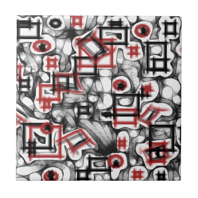 Carreau En Céramique Rouge partout (Devant)