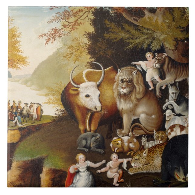 Carreau En Céramique Royaume pacifique, c.1834 (huile sur toile) (Devant)