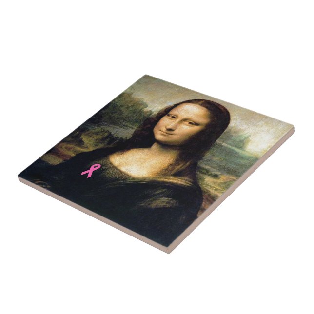 Carreau En Céramique Ruban rose Mona Lisa (Côté)