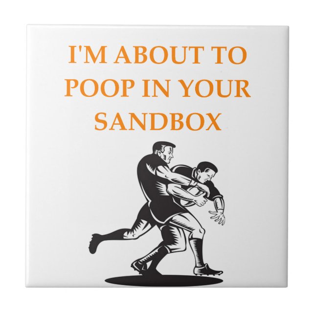 CARREAU EN CÉRAMIQUE RUGBY (Devant)