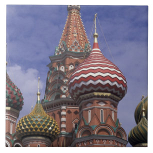 Carreau En Céramique Russie, Moscou, place Rouge. oignons célèbres de S