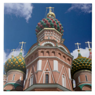 Carreau En Céramique Russie, Moscou, place Rouge. St. Basil's 2