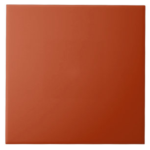 Carreau En Céramique RUST (couleur rougeâtre brunâtre solide) ~